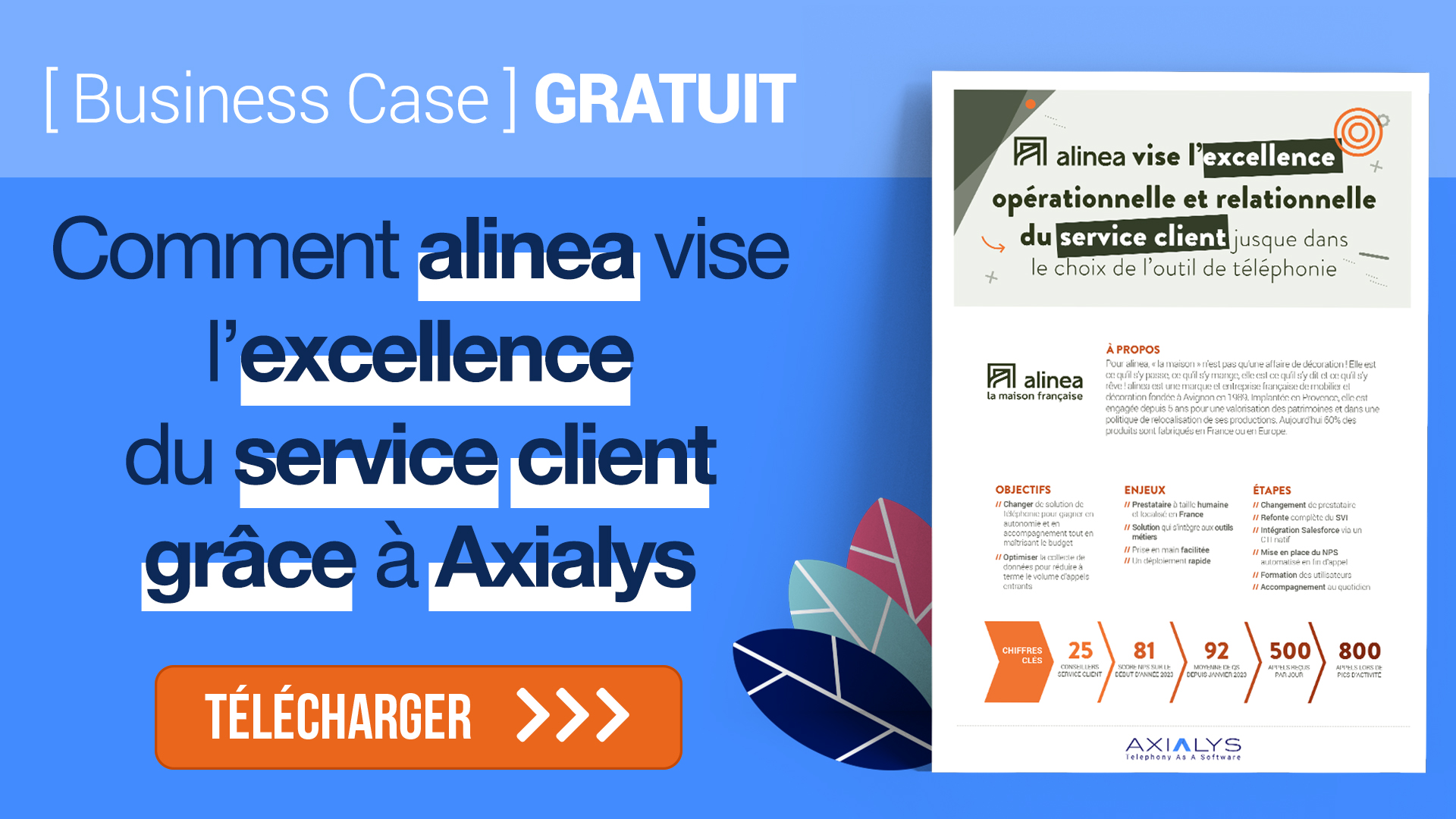 Cas client : Comment alinea vise l’excellence du service client grâce à Axialys